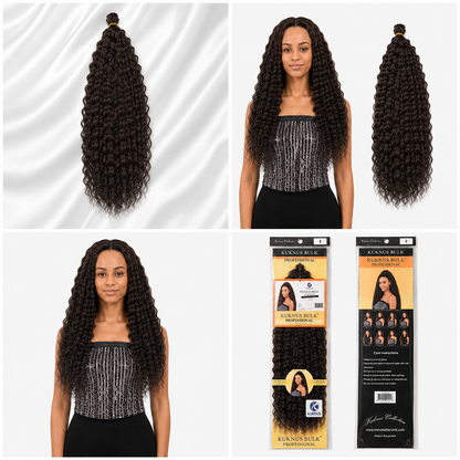 Kuknus Brazilian Bulk Synthetic Braids Hair 20"