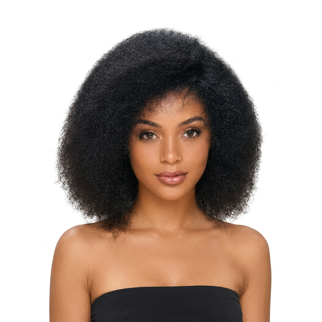 Black Angle Lulu - Synthetic Short Kinky Curly Hair Wig