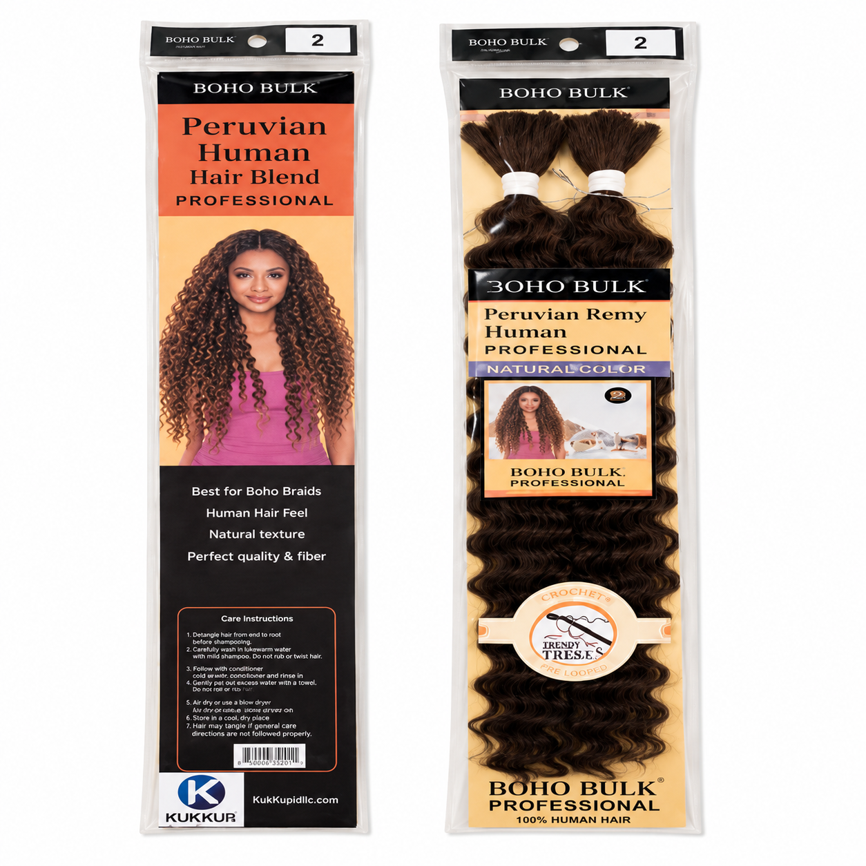 Kuknus Boho Deep Twist Bulk Synthetic Braiding Hair