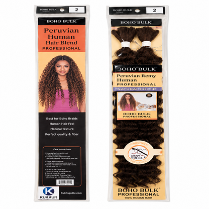 Kuknus Boho Deep Twist Bulk Synthetic Braiding Hair
