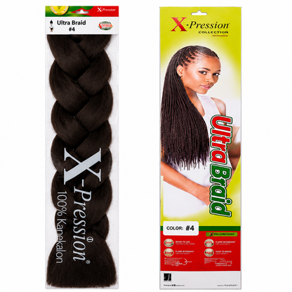 X-Pression Ultra Braids Non-Stretched Kanekalon Braiding Hair 82"