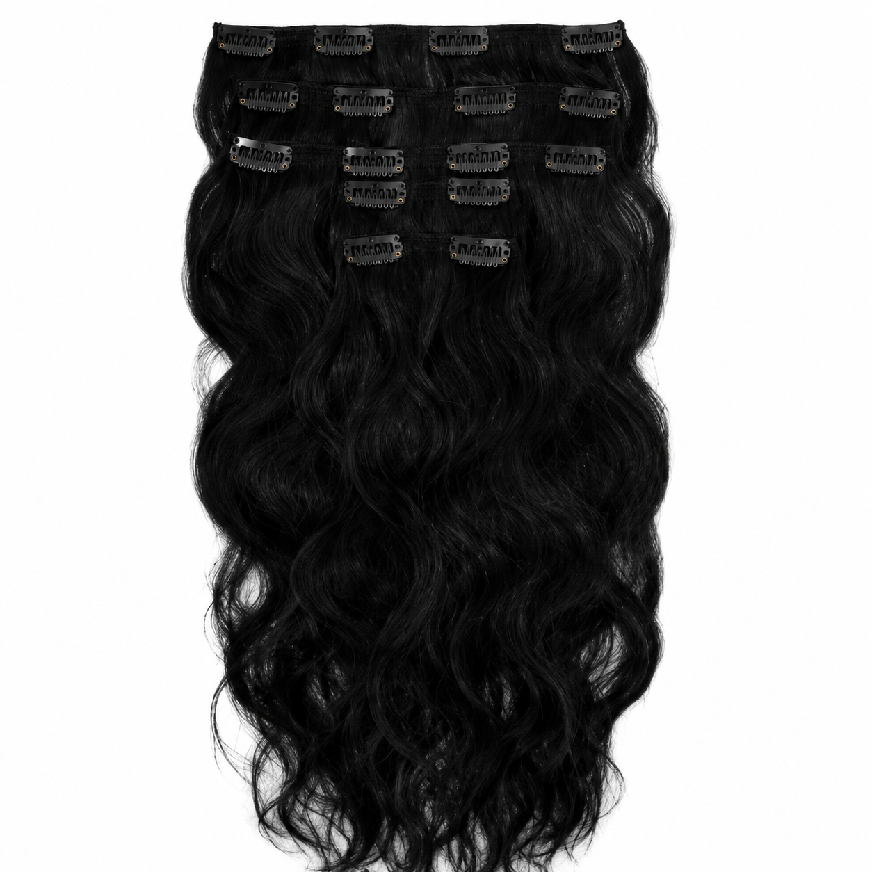 Darbro Doja Synthetic Silk Press Body Wave Clip-In  Hair Extensions 24"