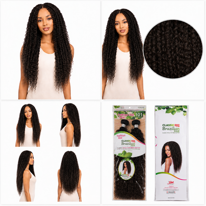 Sleek Fashion Idol 101 Synthetic Classic Brazilian Hair - Bolivie Natural Weave 20"