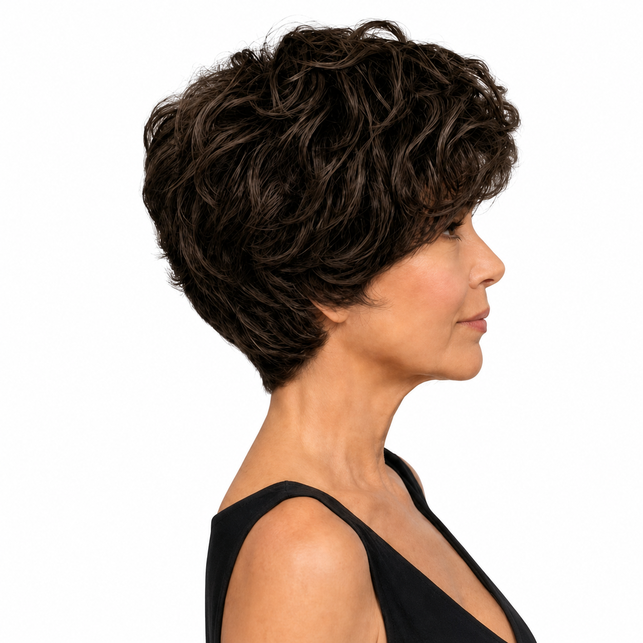 Kuknus Javeeria -  Premium Synthetic Short Curly wig