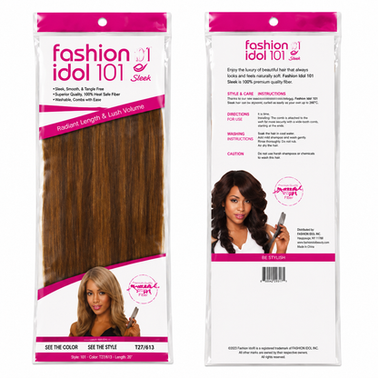 Sleek Fashion Idol 101 Synthetic Clip-In Hair Extensions 18"
