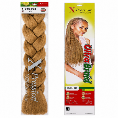 X-Pression Ultra Braids Non-Stretched Kanekalon Braiding Hair 82"