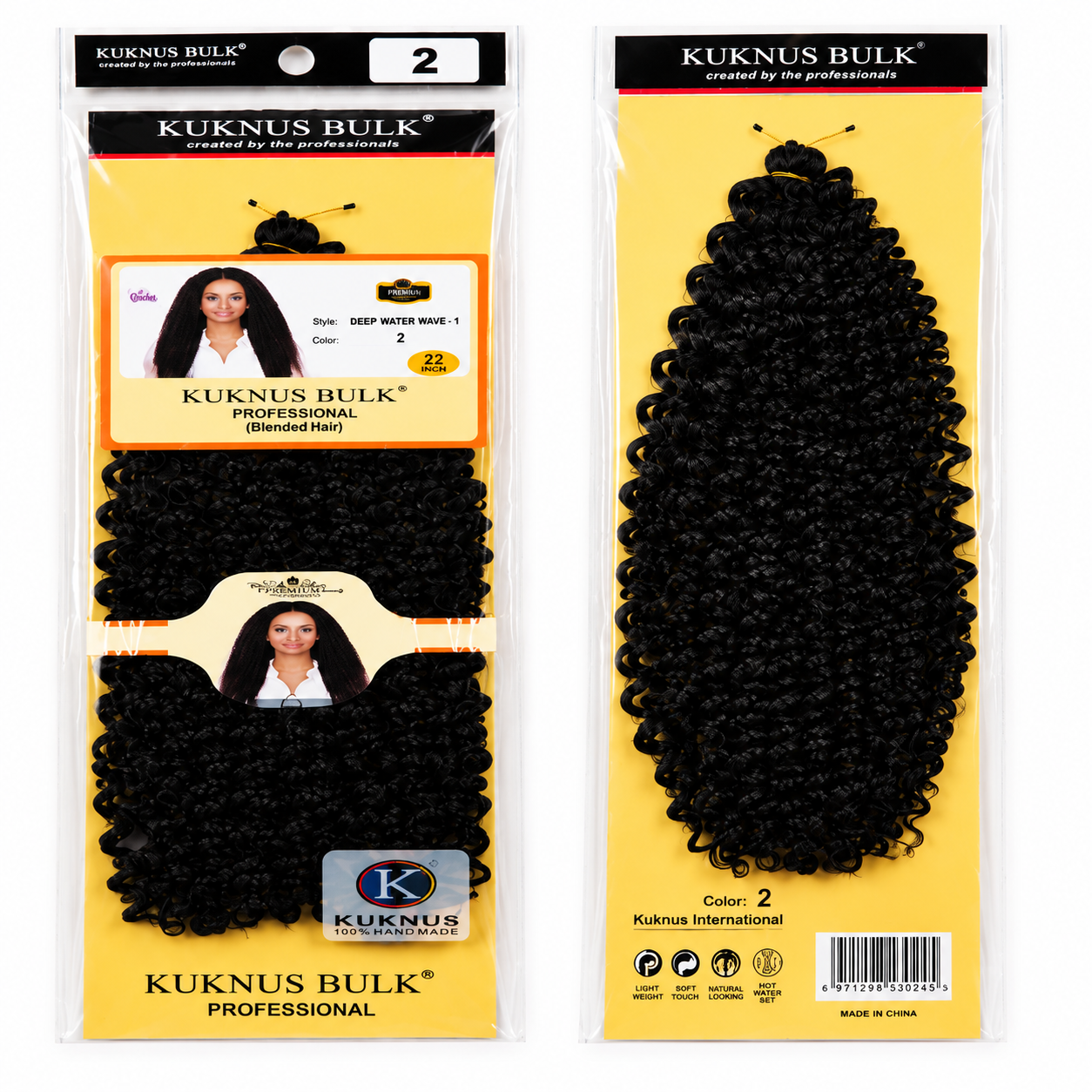 Kuknus Baby Water Bulk Synthetic Braiding Hair