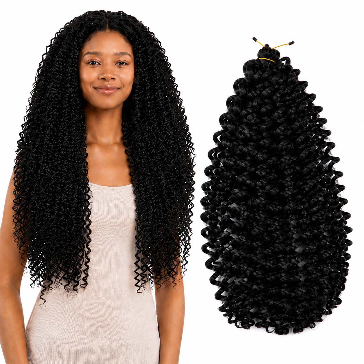 Kuknus Baby Water Bulk Synthetic Braiding Hair