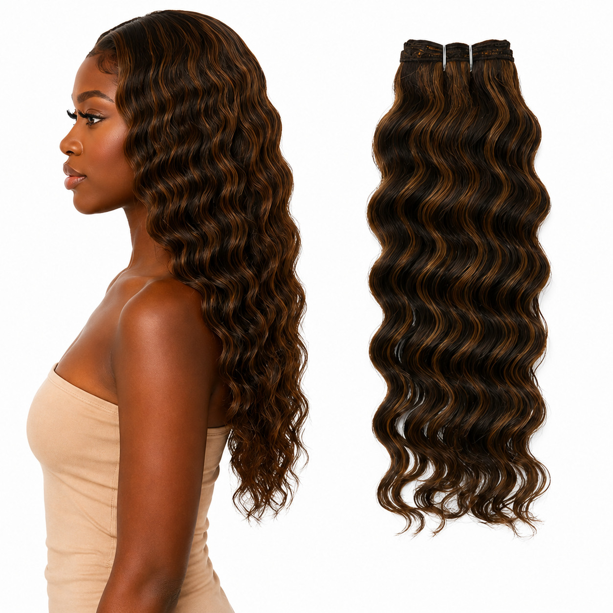 Ei Brazilian 100% Unprocessed Virgin Brazilian Human Hair Style: Deep Wave