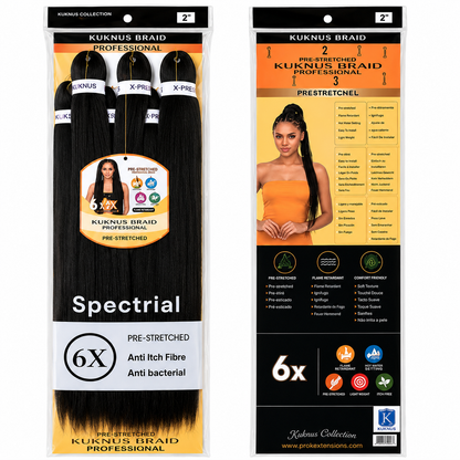 Kuknus Braids 6X Value Pack Pre-Stretched 26"