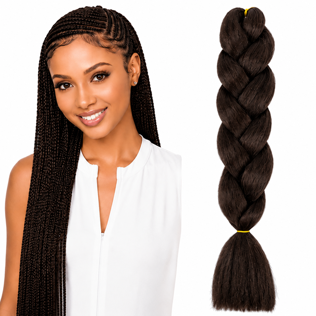 X-Pression Ultra Braids Non-Stretched Kanekalon Braiding Hair 82"