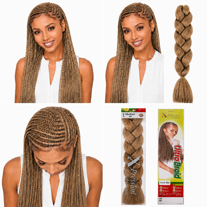 X-Pression Ultra Braids Non-Stretched Kanekalon Braiding Hair 82"