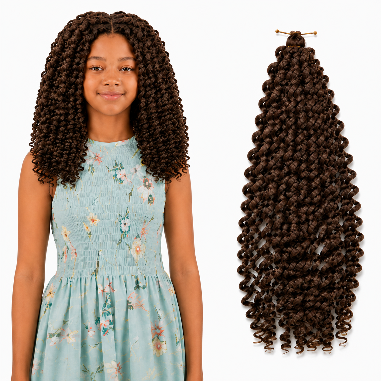 Kuknus Synthetic Baby Water Bulk Braids 14"