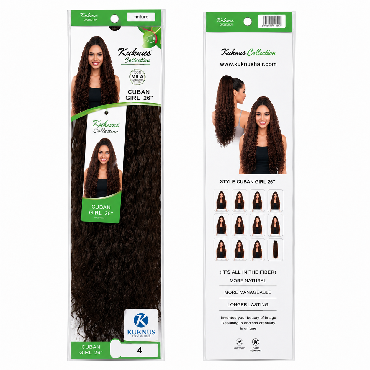 Kuknus Ponytail Style Cuban Girl 30&