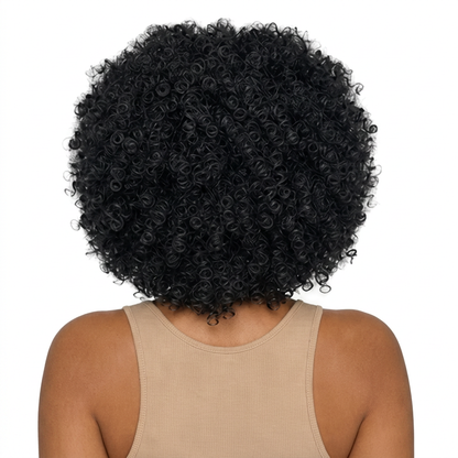 Black Angle Dita - Synthetic Short Spiral Curly Hair Wig