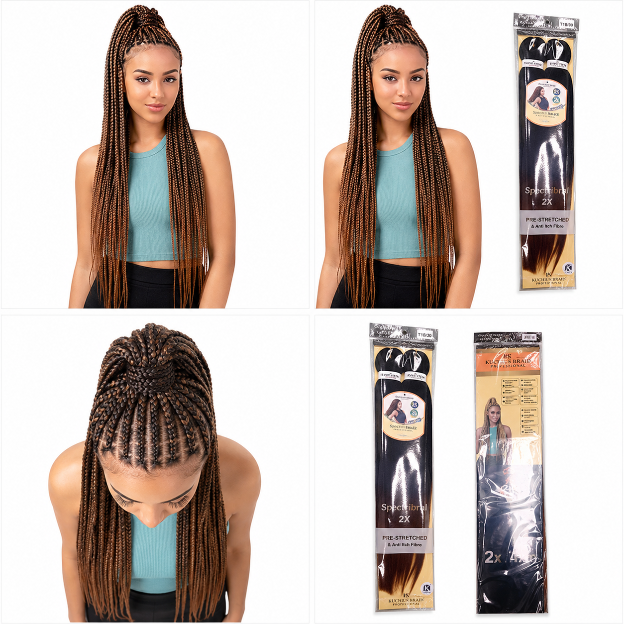 Kuknus Braids 2x Value Pack Pre-Stretched 26"