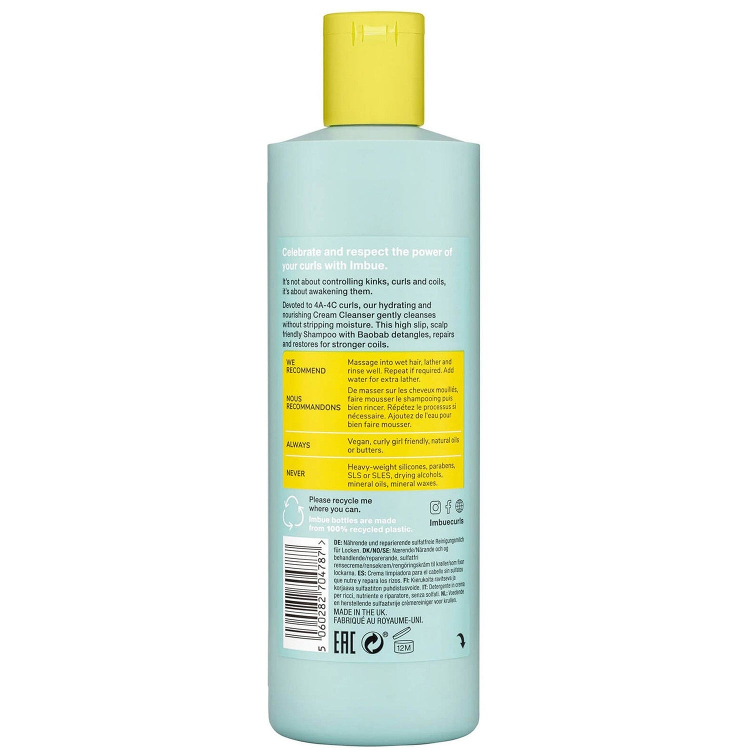 Imbue Awakening Cream Cleanser 400ml