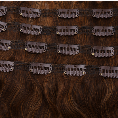 Darbro Doja Synthetic Silk Press Body Wave Clip-In  Hair Extensions 24"