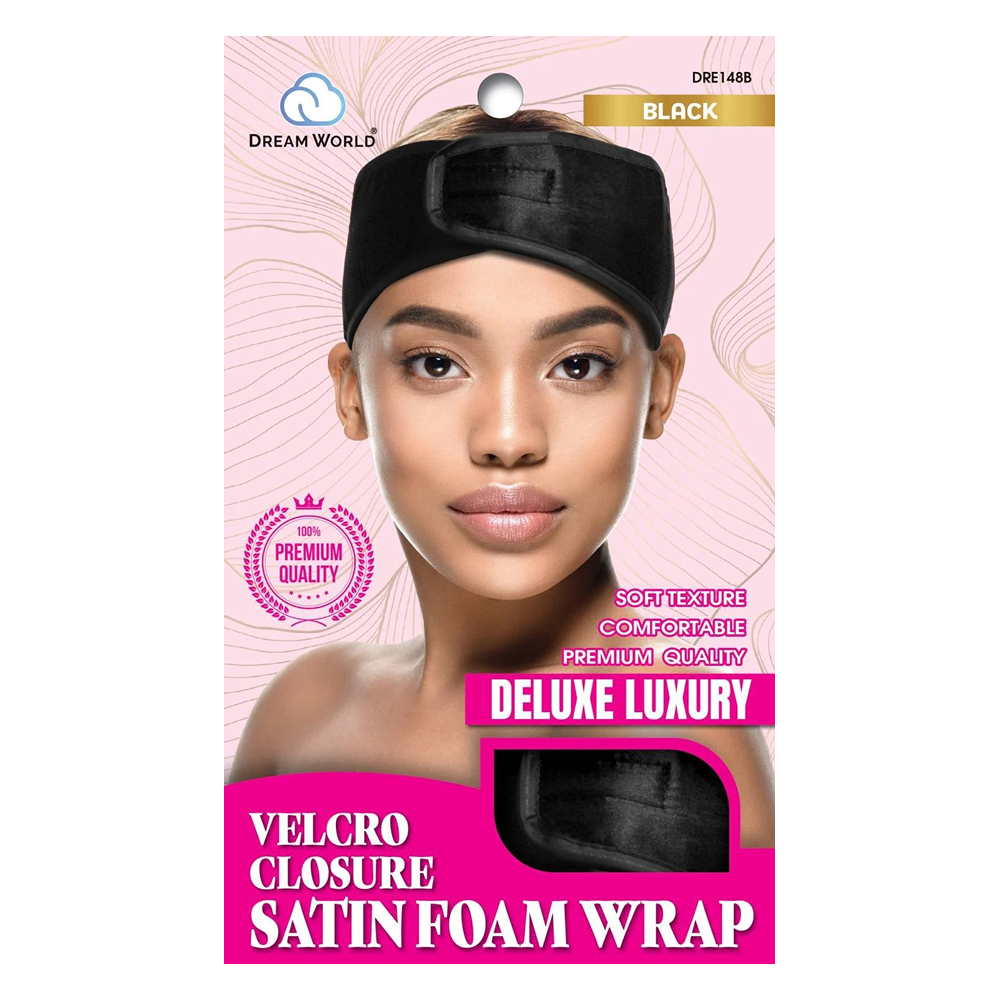 Dream World W-Foam Wrap Velcro Satin Black