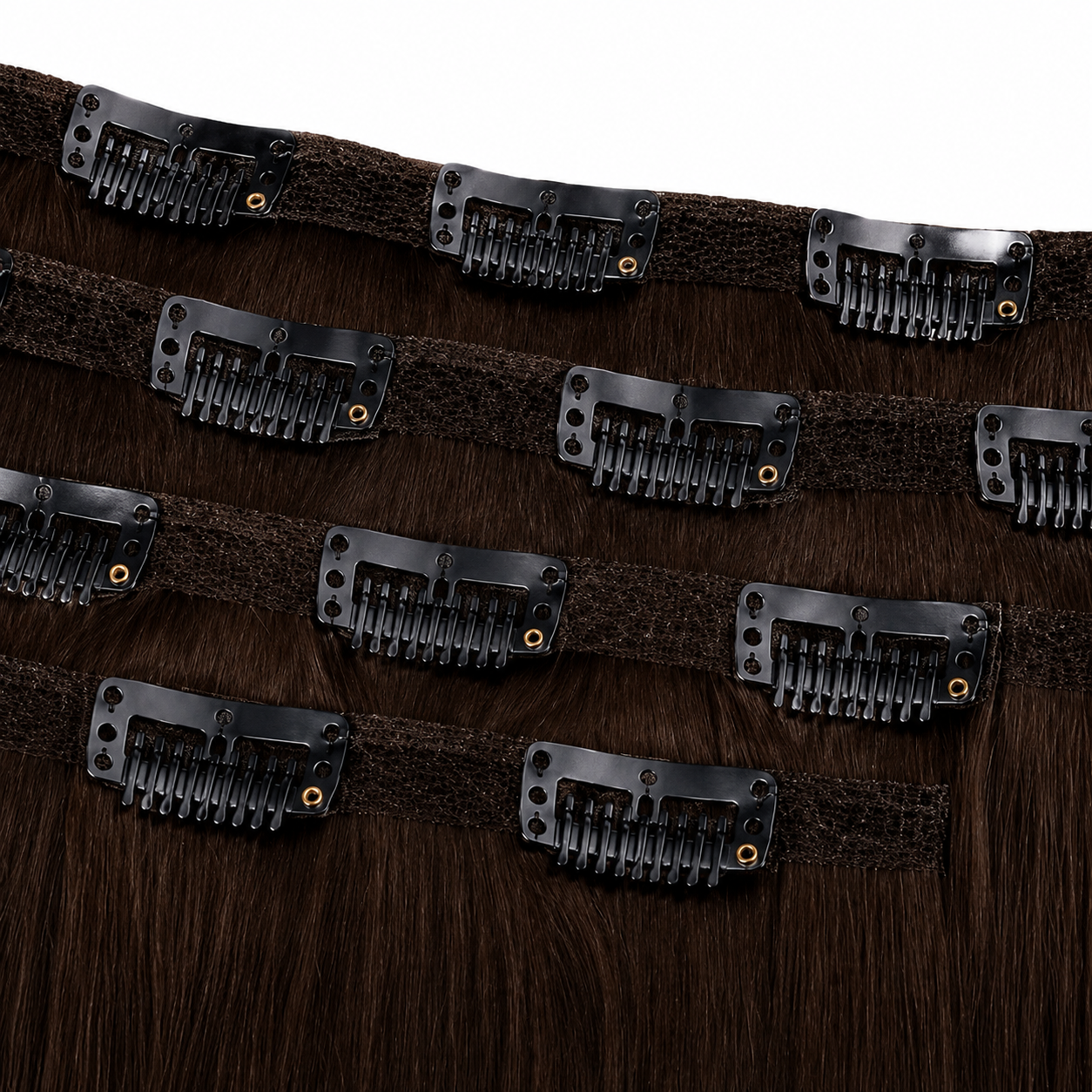 Kuknus Synthetic Straight Silk Press Clip-In Hair Extensions 24"