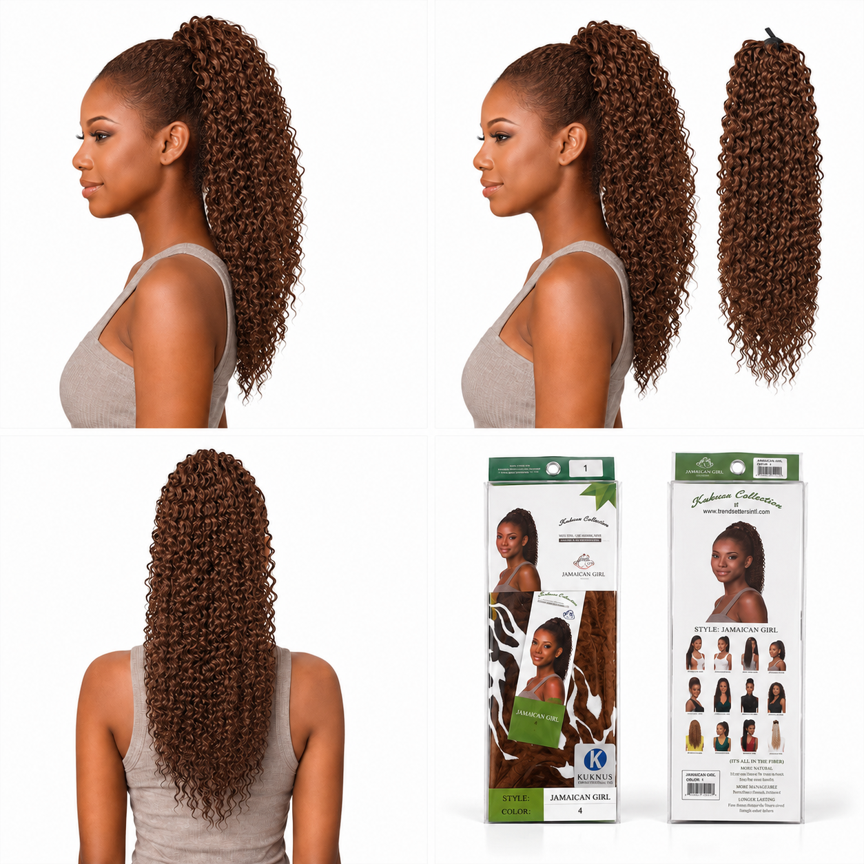 Kuknus Ponytail Style Jamaican Girl