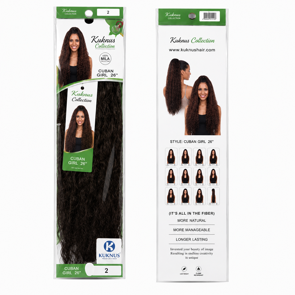 Kuknus Ponytail Style Cuban Girl 30&