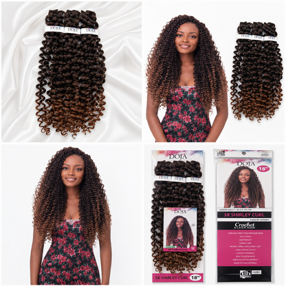 Darbro Doja 3X Shirley Curl Bulk Hair Extensions