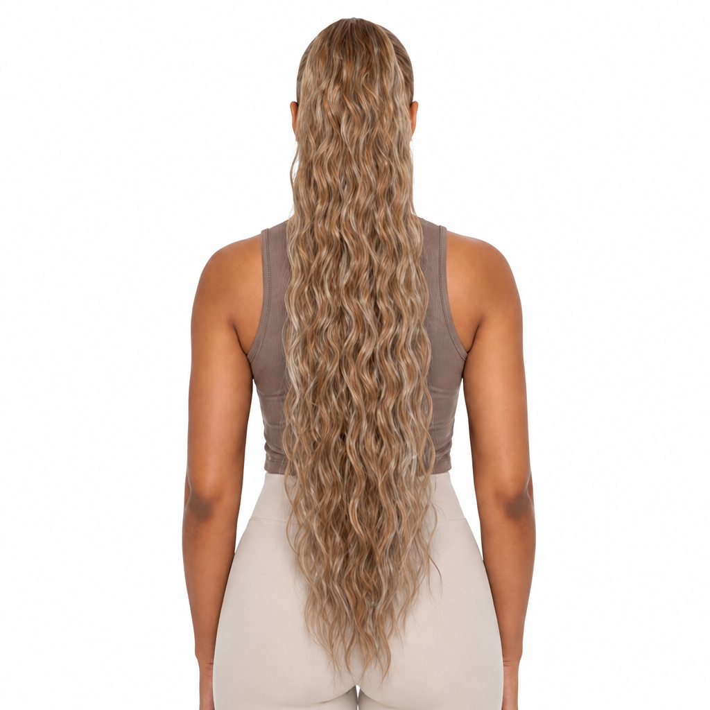 Kuknus Synthetic Peruvian Girl Ponytail 30’’