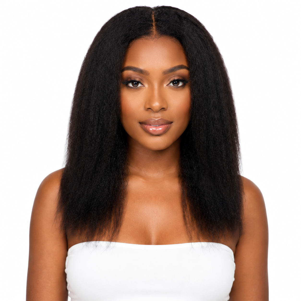 Ei 100% Unprocessed Virgin Brazilian Human Hair Extension Kinky Straight