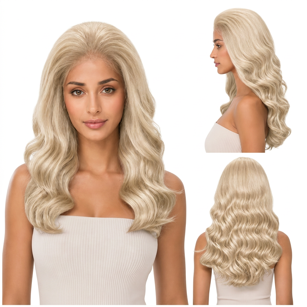 Wiglicious Style Premium Synthetic Honey Front Wig With Natural Baby Hair Line