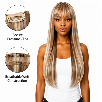 Sleek Synthetic Fashion Idol 101 Clip-In Hair Extensions 18"