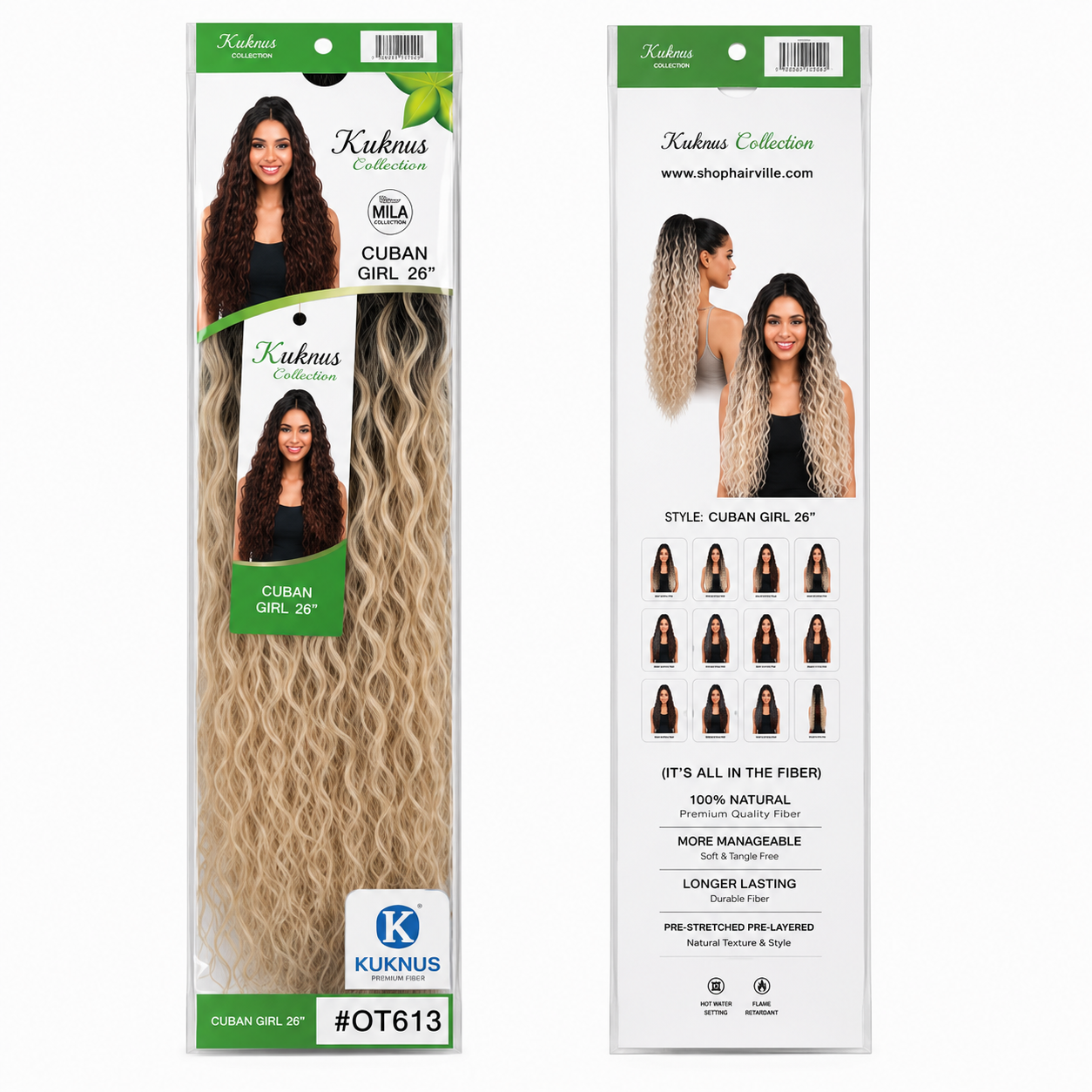 Kuknus Ponytail Style Cuban Girl 30&
