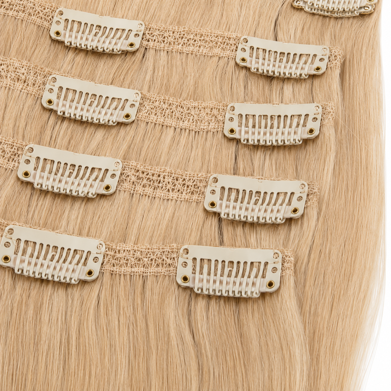 Darbro Doja Synthetic Silk Press Straight Clip-In Hair Extensions 22"