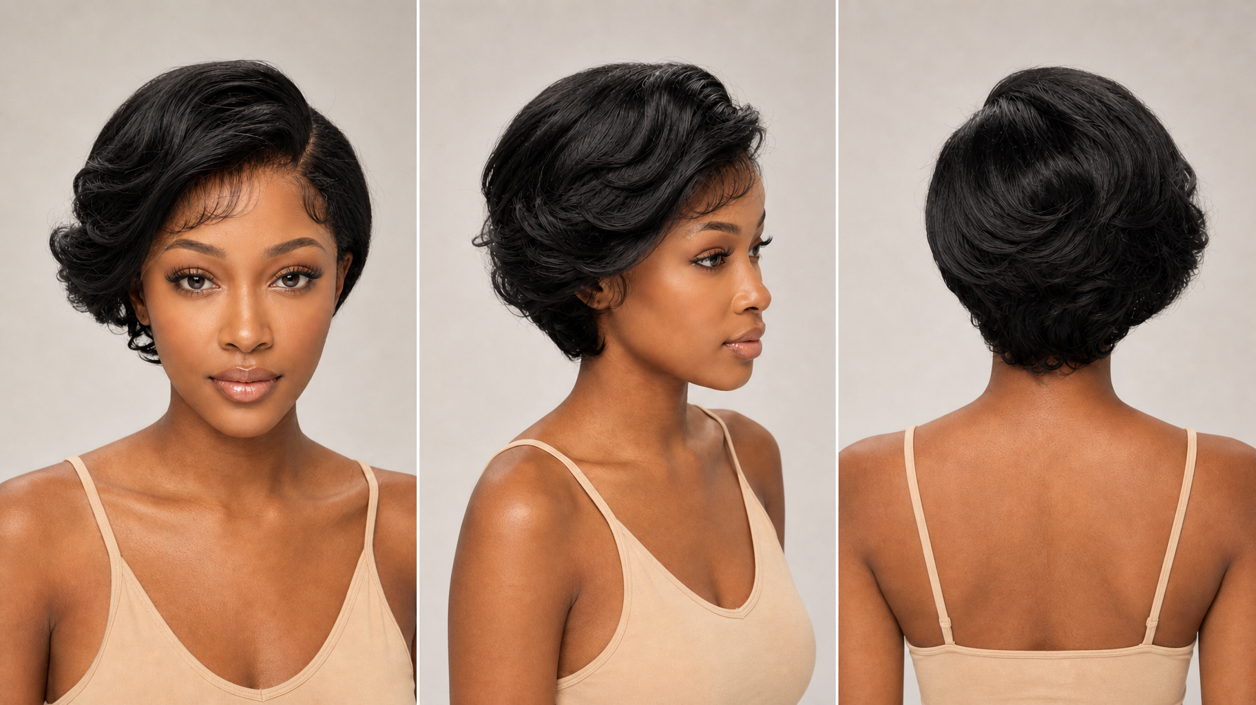 Kuknus Sundus Lace Front Bob Wig - Super Volume, Natural Baby Hairline