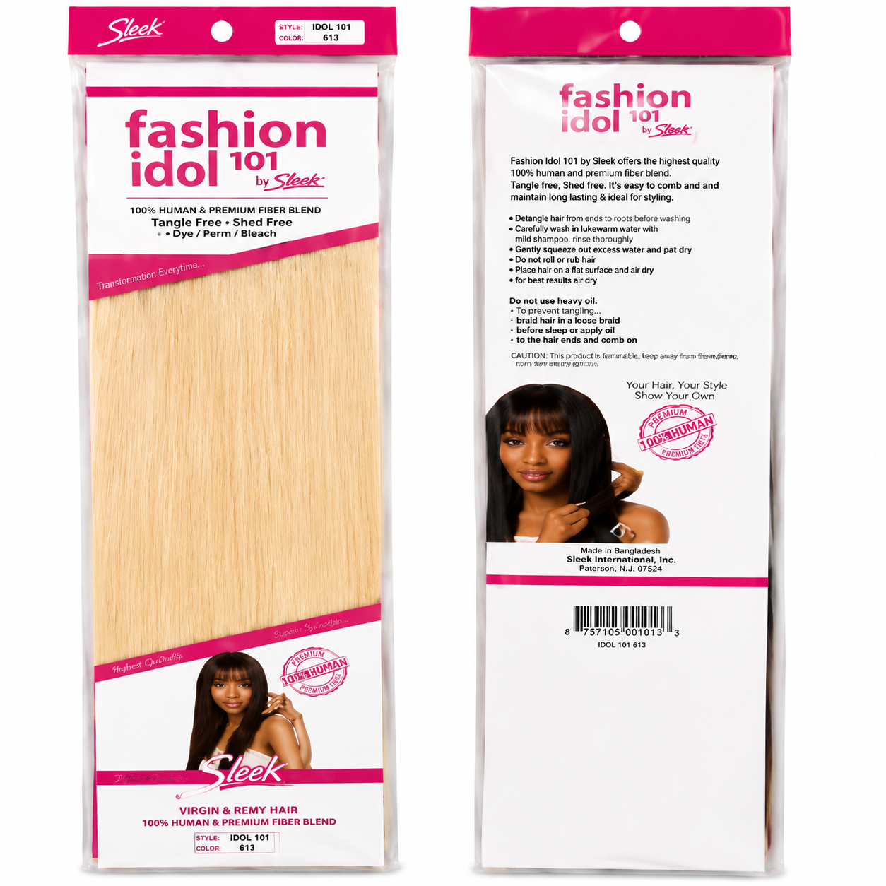 Sleek Fashion Idol 101 Weave Hair Extensions 20