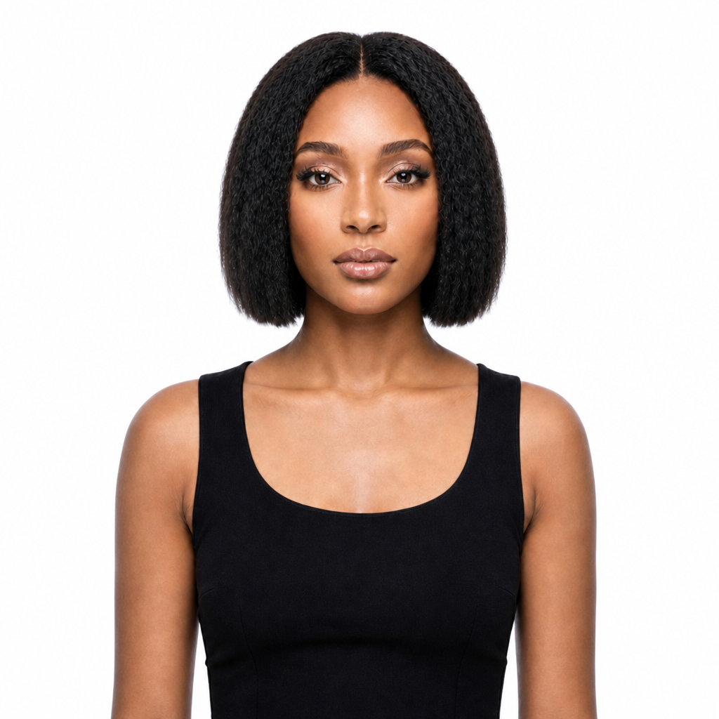 Ei Brazilian 100% Unprocessed Virgin Human Hair Style: Kinky Straight (Natural Color)
