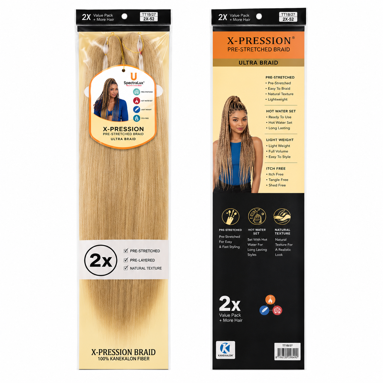 Kuknus Braids 2x Value Pack Pre-Stretched 26"
