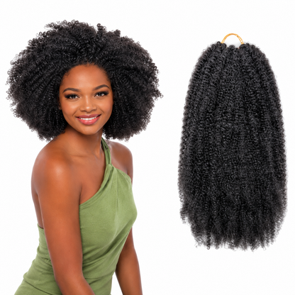 Kuknus Synthetic Afro Kinky Bulk 24"