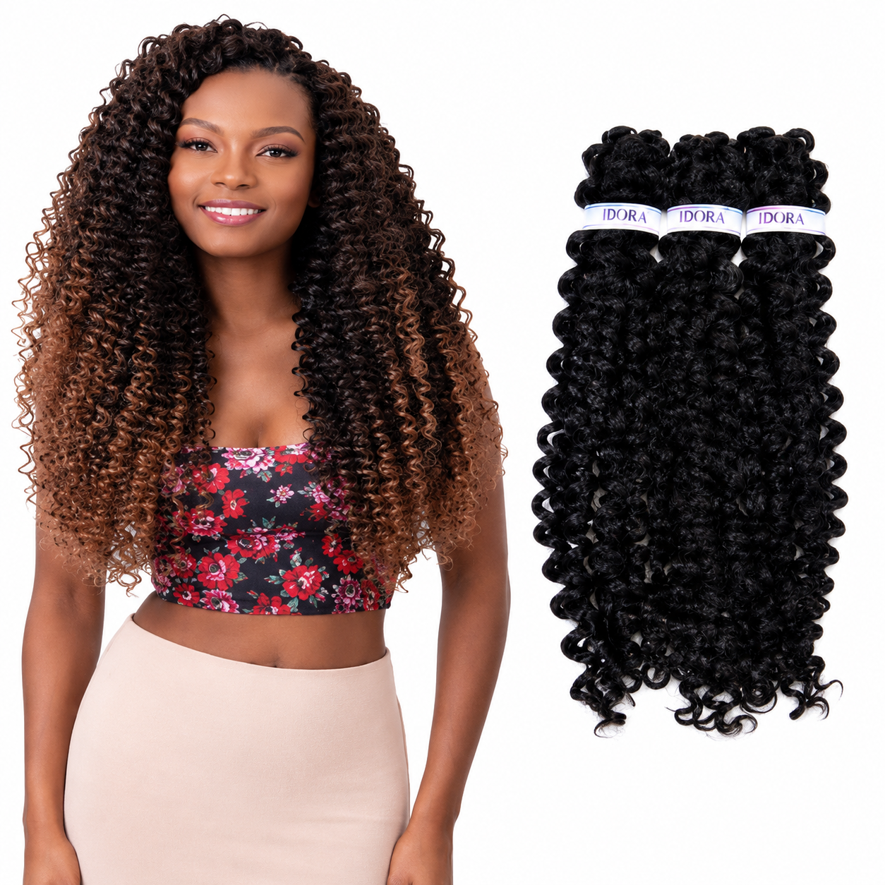 Darbro Doja 3X Shirley Curl Bulk Hair Extensions