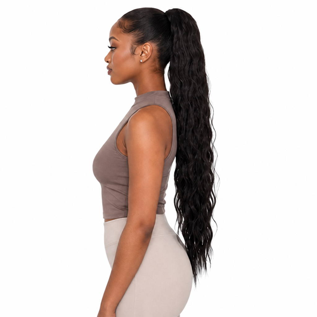 Kuknus Synthetic Peruvian Girl Ponytail 30’’
