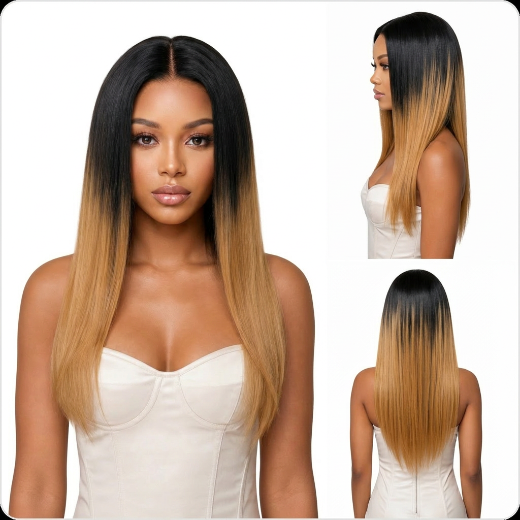 Sleek Diamond Synthetic Lace Front Wig