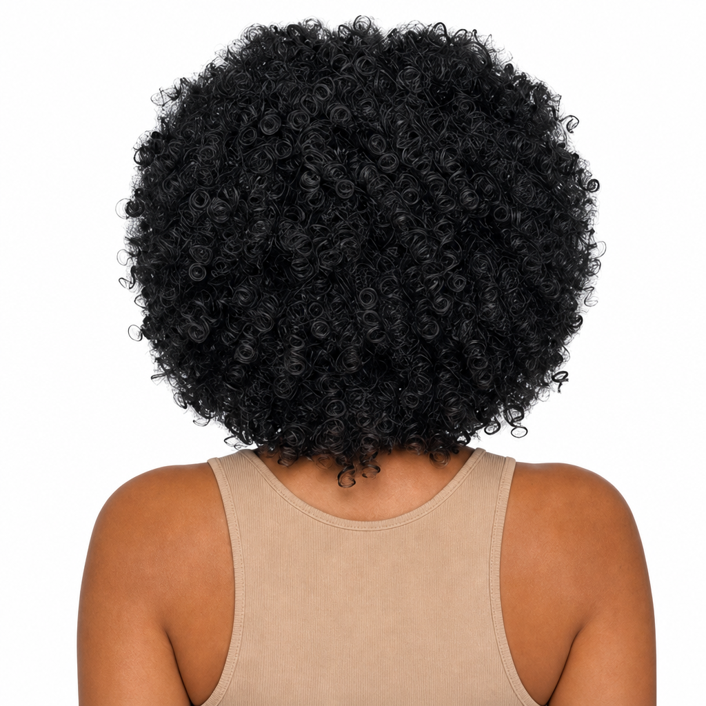 Black Angle Dita - Synthetic Short Spiral Curly Hair Wig