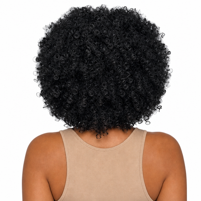 Black Angle Dita - Synthetic Short Spiral Curly Hair Wig