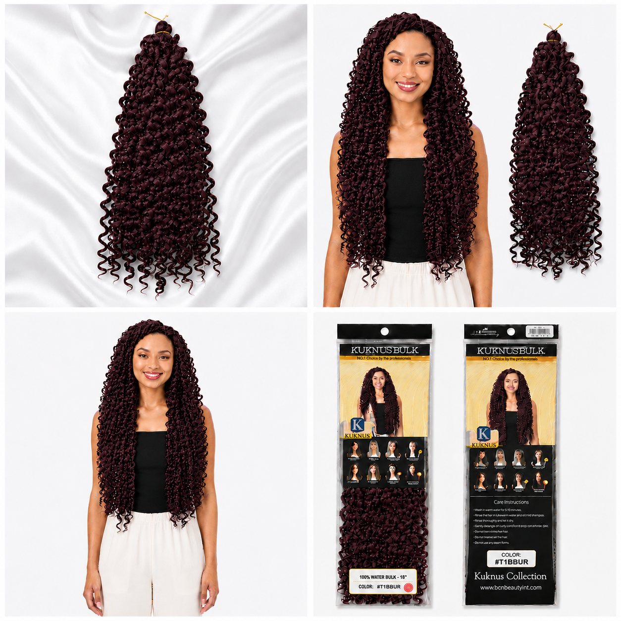 Kuknus Water Bulk Synthetic Braiding Hair, 20"