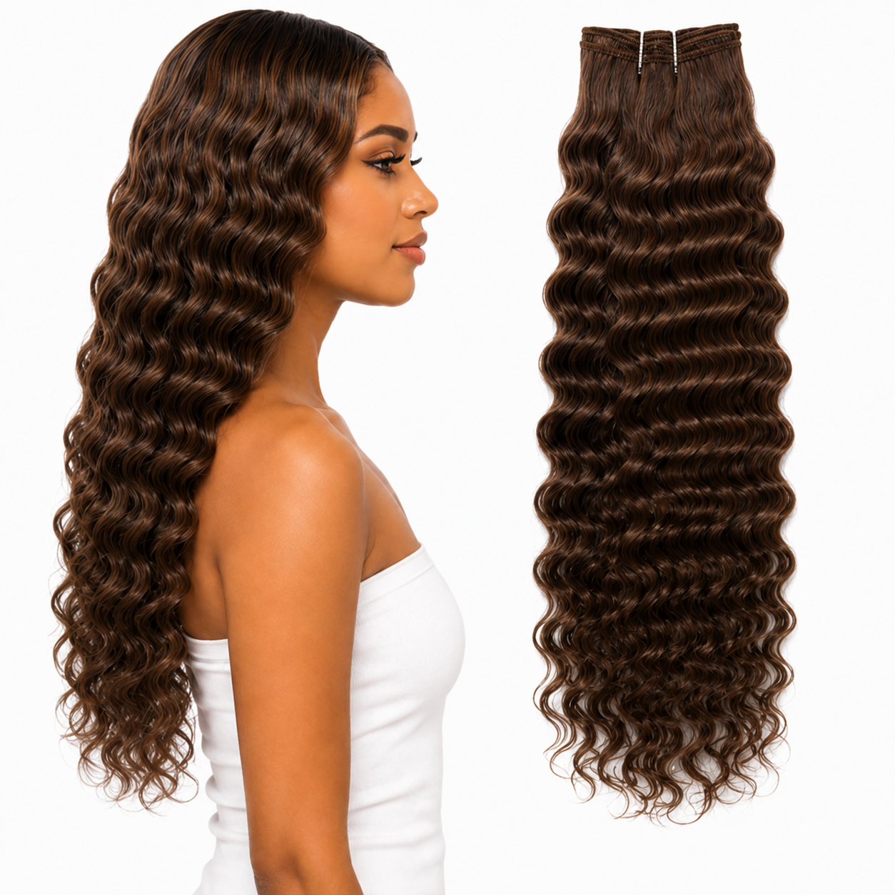 Ei Brazilian 100% Unprocessed Virgin Brazilian Human Hair Style: Deep Wave