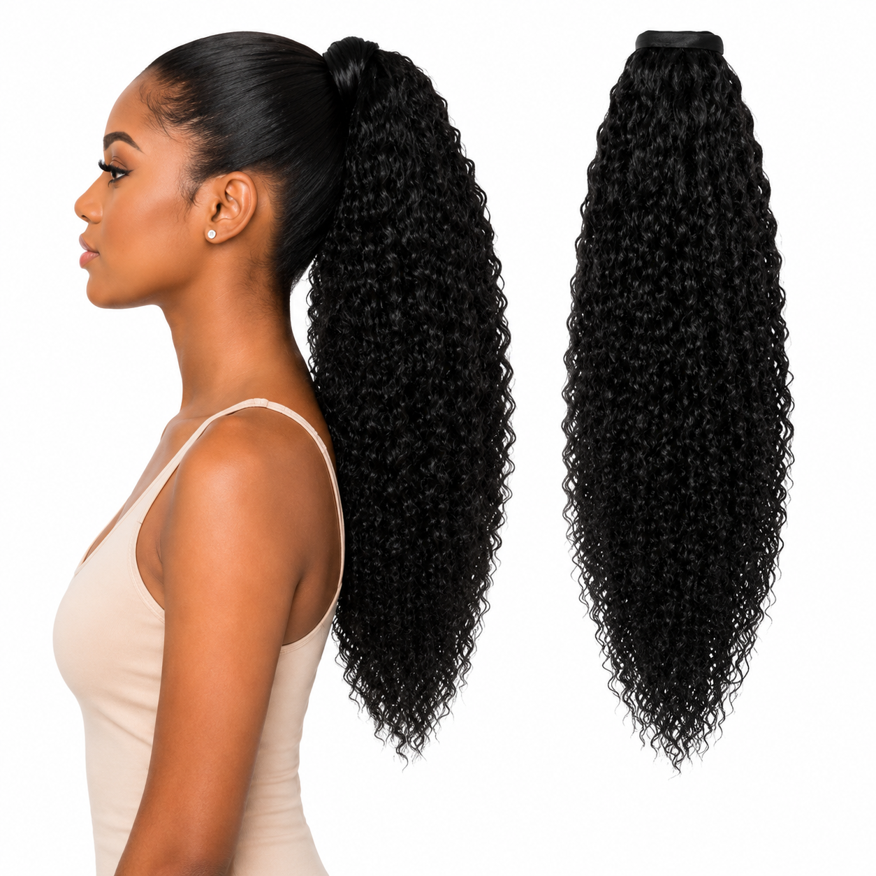 Kuknus Ponytail Style Big Afro Puff