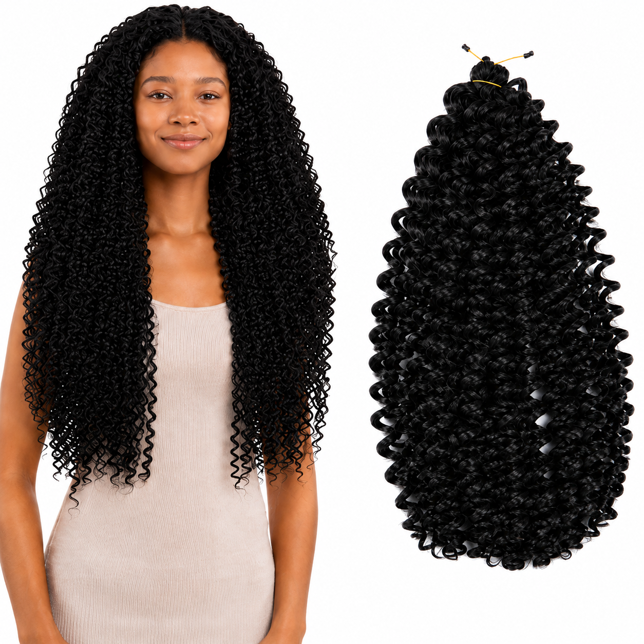 Kuknus Baby Water Bulk Synthetic Braiding Hair