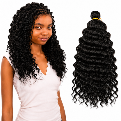 Kuknus Baby Deep Twist Bulk Synthetic Braiding Hair