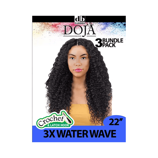 Doja 3X Water Wave 22 inches , Crochet & Latch Hook - Beauty and Hair Supply