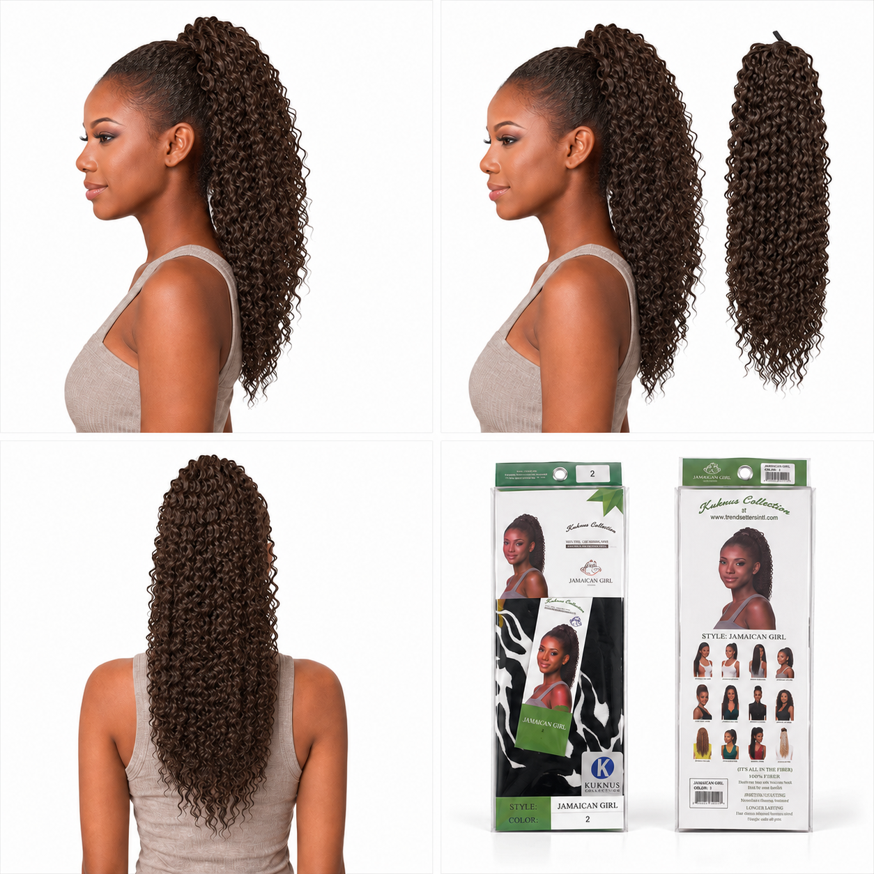 Kuknus Ponytail Style Jamaican Girl